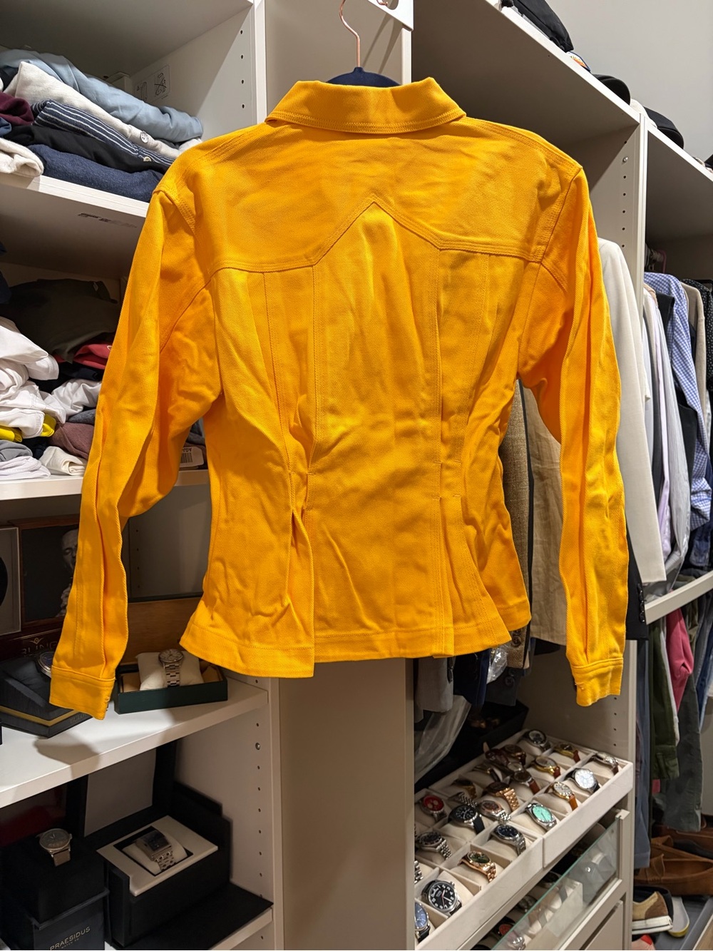 Bright Yellow Button-Front Jacket - Picture 2 of 4